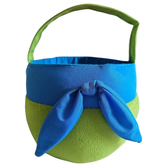 TEENAGE MUTANT NINJA TURTLE Leonardo Blue Plush Halloween Easter Basket TMNT - Picture 3 of 8
